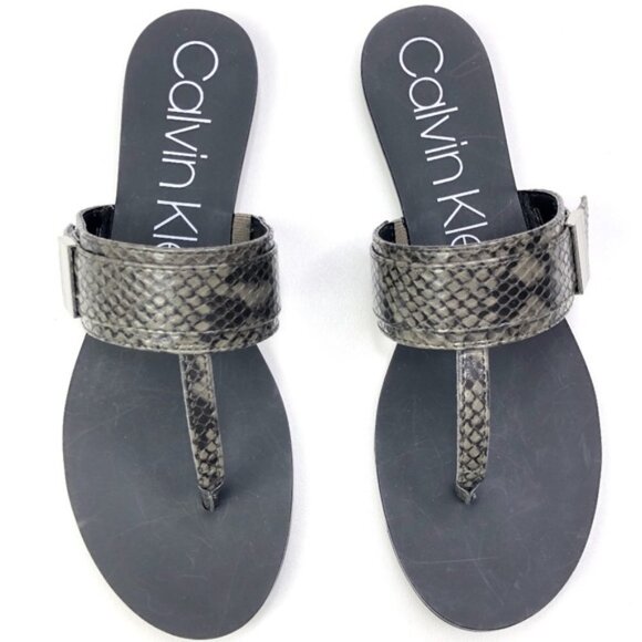 CALVIN KLEIN Sallie Thong Sandals 7.5 - Picture 1 of 7